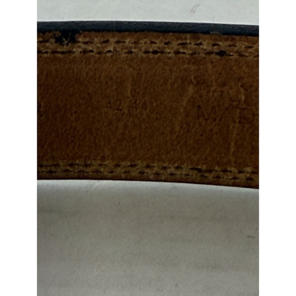 John Deere Genuine Leather Belt Men's Size 42-44 Brown Frame-Style Buckle - Picture 5 of 6